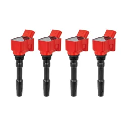 Alpha Competition red ignition coils for S3 8V / Golf 7 GTI / R / Leon 3 Cupra / TT 8S 2.0 TFSI EA888.3